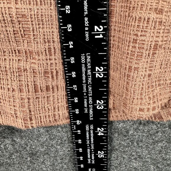 Anthropologie Current Air Jasia Blouse Women's Extra Small Orange Brown Ballon - Picture 5 of 8